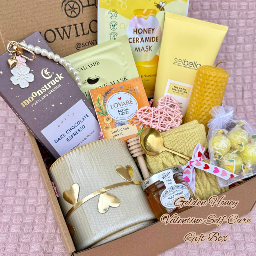 Honey Self-Care Gift Box – Cozy  Spa Set