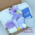 Lavender Calm Self-Care Box – Knit Blanket, Spa & Relaxation