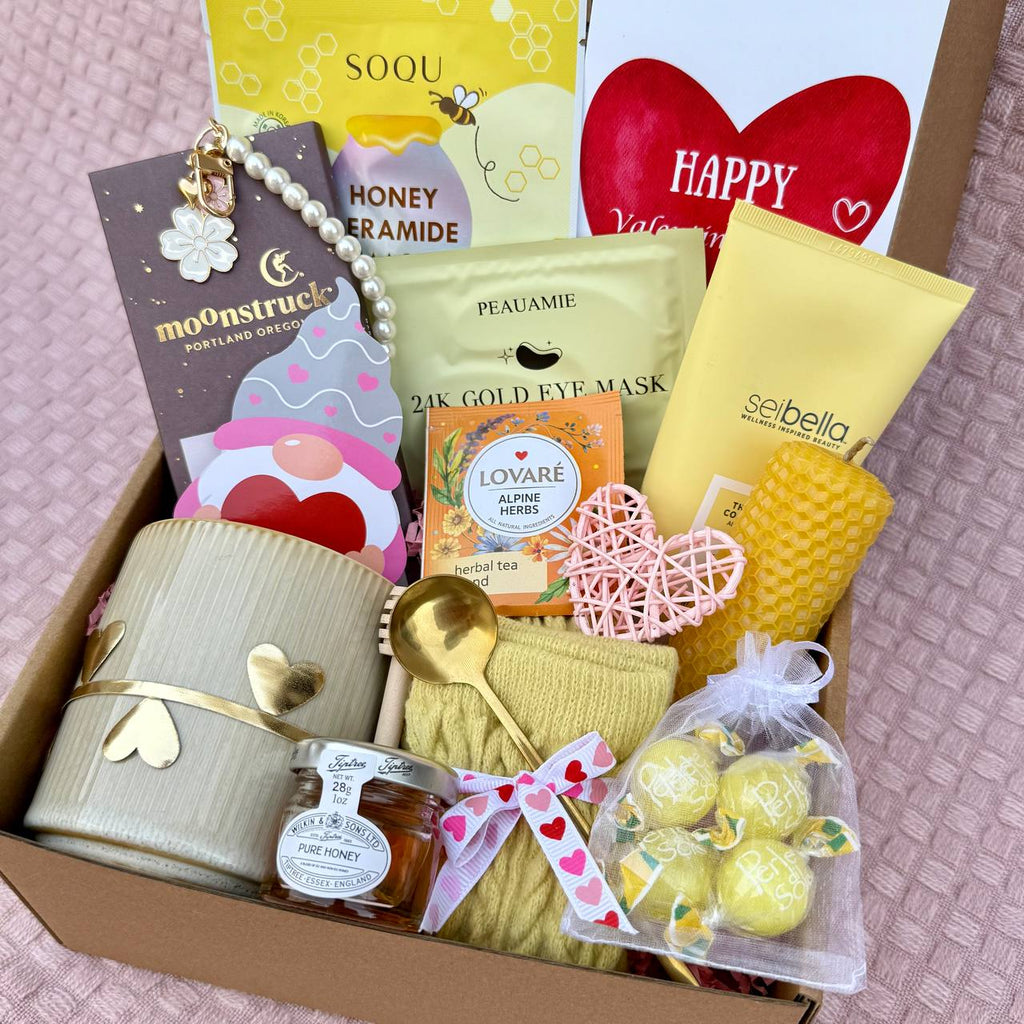 Honey Self-Care Gift Box – Cozy  Spa Set