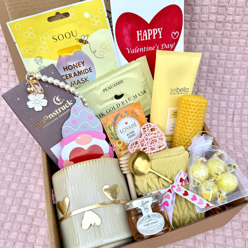 Honey Self-Care Gift Box – Cozy  Spa Set