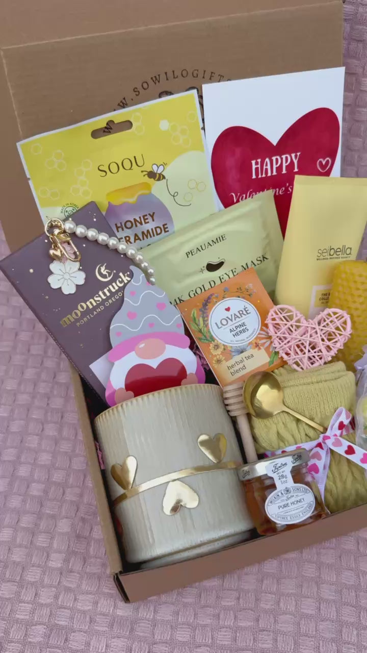Honey Self-Care Gift Box – Cozy  Spa Set
